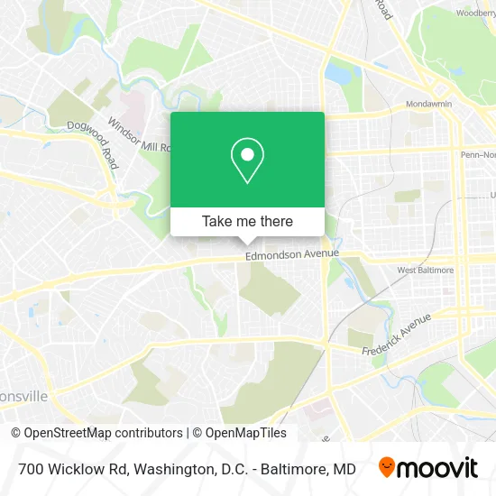 700 Wicklow Rd map