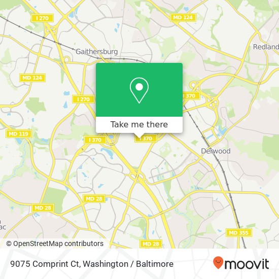 Mapa de 9075 Comprint Ct, Gaithersburg, <B>MD< / B> 20877