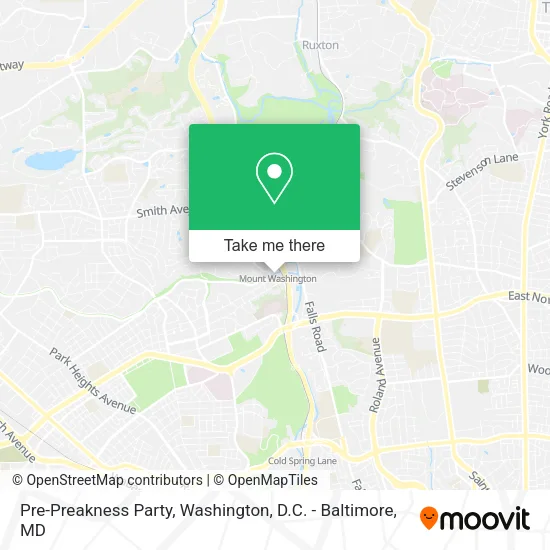 Mapa de Pre-Preakness Party