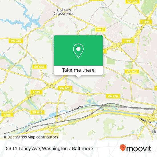 Mapa de 5304 Taney Ave, Alexandria, VA 22304