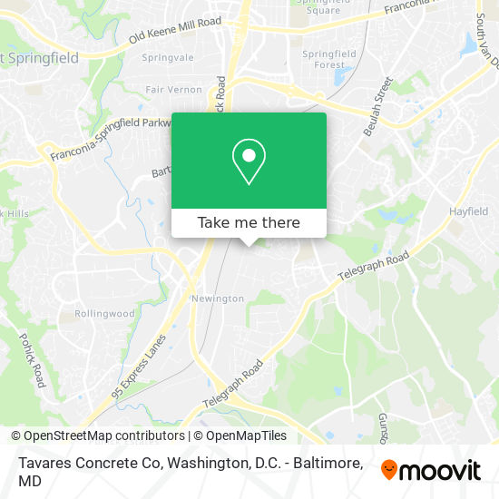 Tavares Concrete Co map