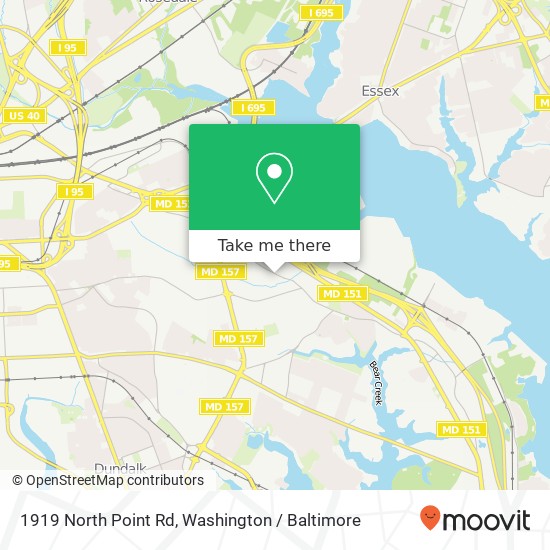 1919 North Point Rd, Dundalk, MD 21222 map