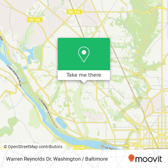 Mapa de Warren Reynolds Dr, 4100 Cathedral Ave NW
