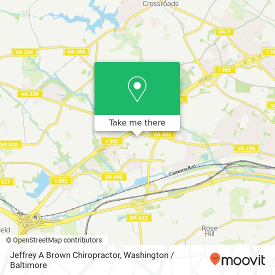Mapa de Jeffrey A Brown Chiropractor, 101 S Whiting St