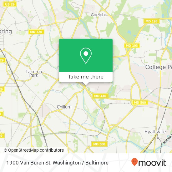1900 Van Buren St, Hyattsville, MD 20783 map
