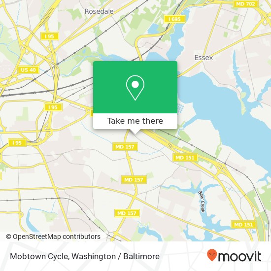 Mobtown Cycle, 1114 North Point Rd map