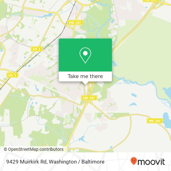 9429 Muirkirk Rd, Laurel, MD 20708 map