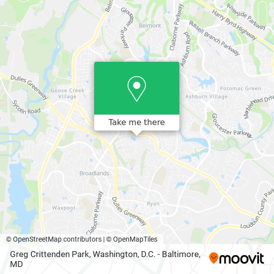 Mapa de Greg Crittenden Park