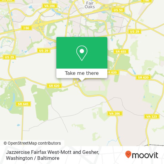 Mapa de Jazzercise Fairfax West-Mott and Gesher, 12111 Braddock Rd