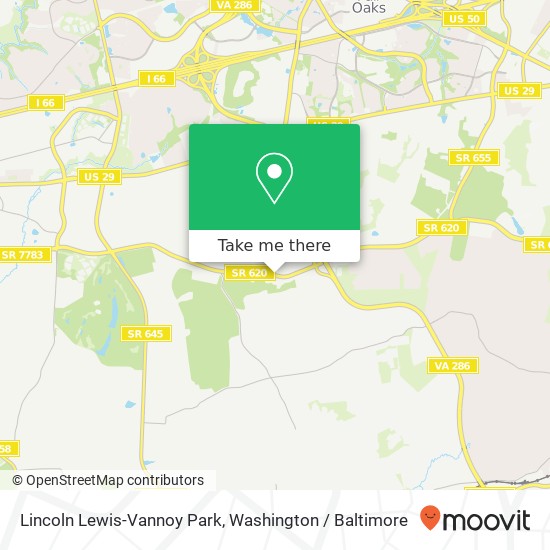 Mapa de Lincoln Lewis-Vannoy Park, VA-620