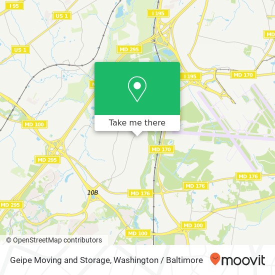 Mapa de Geipe Moving and Storage, 7447 New Ridge Rd