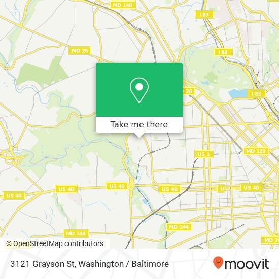 3121 Grayson St, Baltimore, MD 21216 map