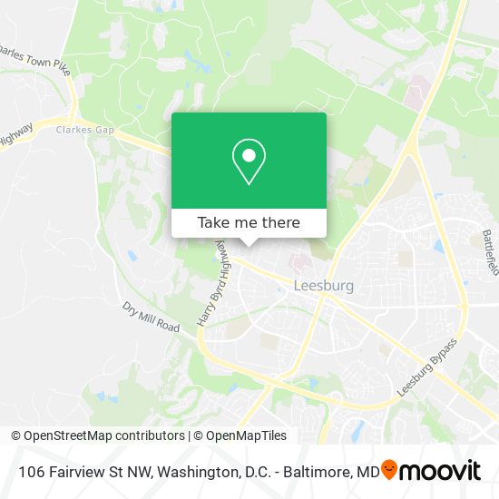 Mapa de 106 Fairview St NW
