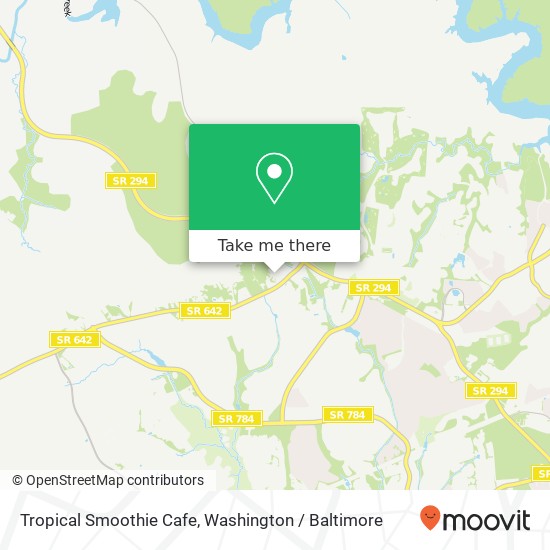 Mapa de Tropical Smoothie Cafe, 12697 Galveston Ct