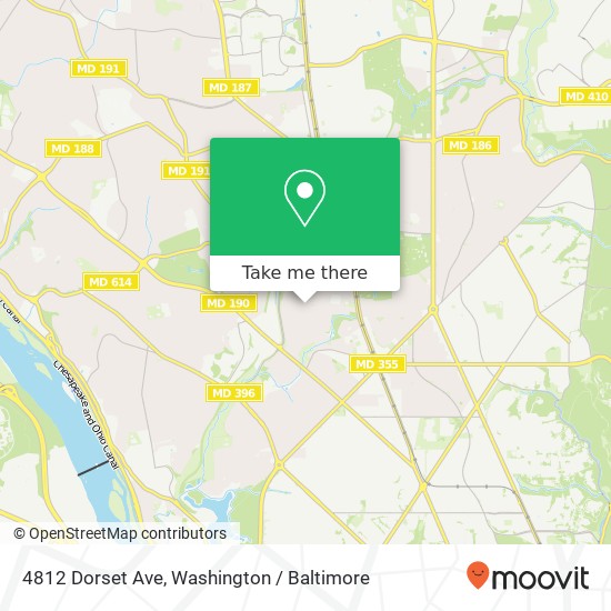4812 Dorset Ave, Chevy Chase (BETHESDA), MD 20815 map
