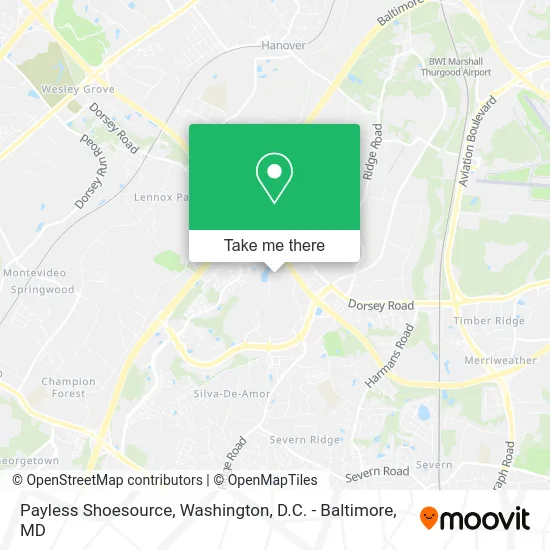 Payless Shoesource map