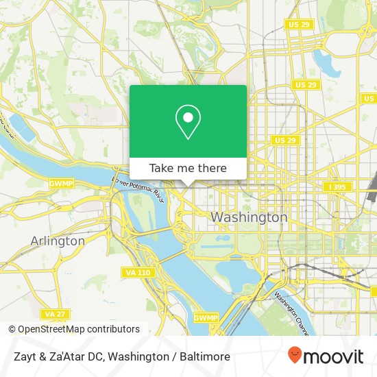 Mapa de Zayt & Za'Atar DC, I St NW