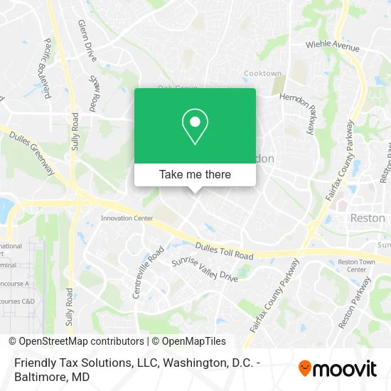 Mapa de Friendly Tax Solutions, LLC
