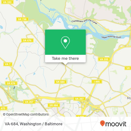 Mapa de VA-684, McLean, VA 22102