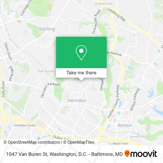 1047 Van Buren St map