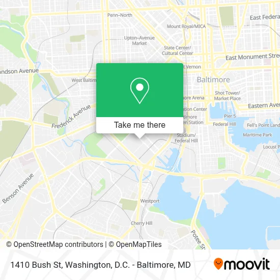 1410 Bush St map
