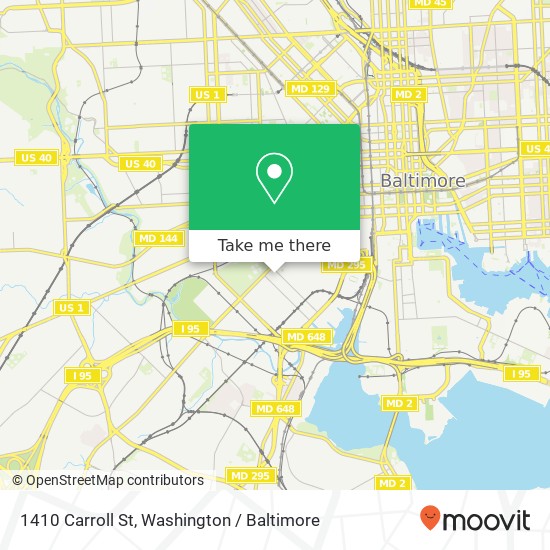 1410 Carroll St, Baltimore, MD 21230 map