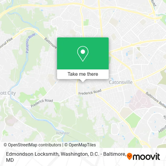 Edmondson Locksmith map