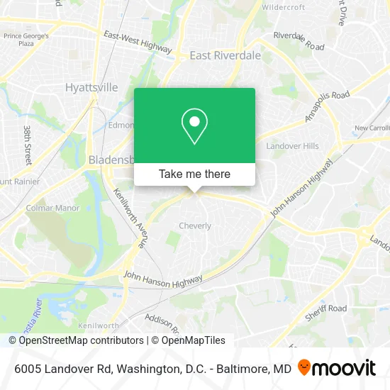 Mapa de 6005 Landover Rd