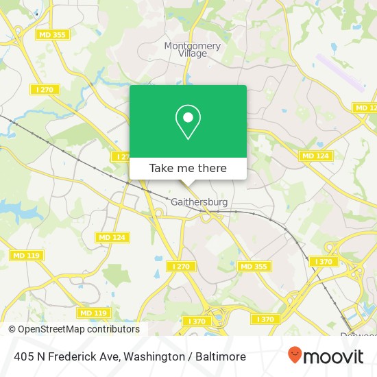 405 N Frederick Ave, Gaithersburg, MD 20877 map