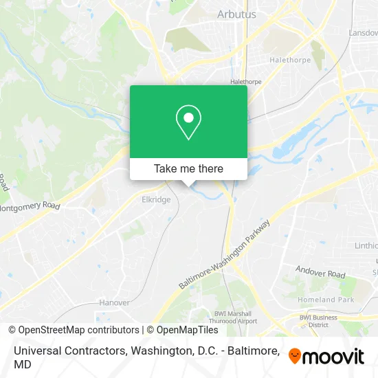 Universal Contractors map
