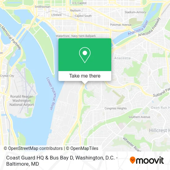 Mapa de Coast Guard HQ & Bus Bay D