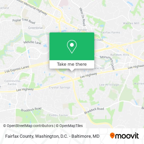 Mapa de Fairfax County