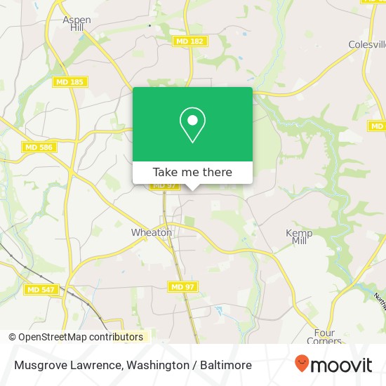 Mapa de Musgrove Lawrence, 2105 Arcola Ave