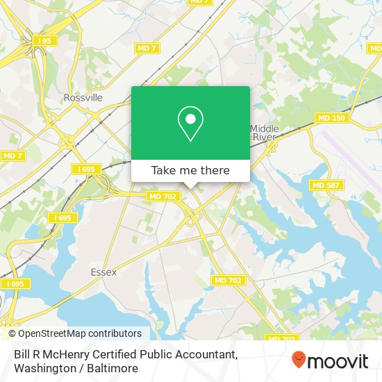 Mapa de Bill R McHenry Certified Public Accountant, 223 Stemmers Run Rd