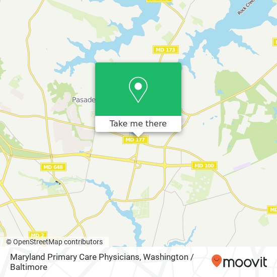 Mapa de Maryland Primary Care Physicians, 8096 Edwin Raynor Blvd