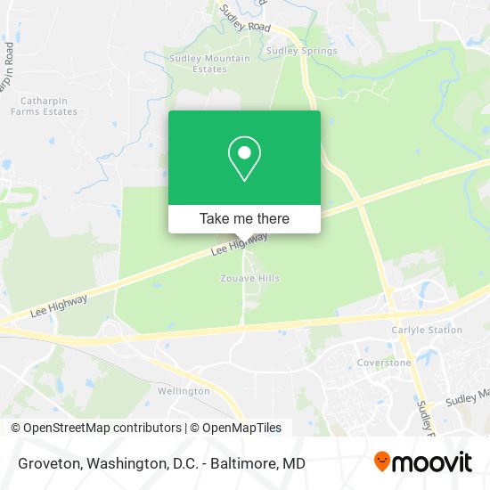 Mapa de Groveton