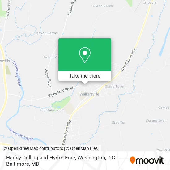 Harley Drilling and Hydro Frac map