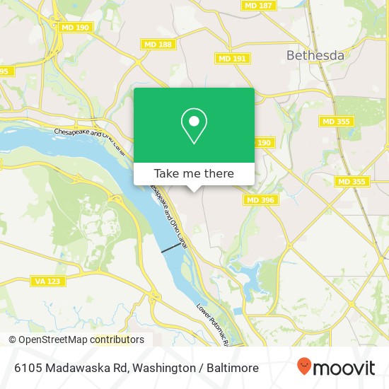 6105 Madawaska Rd, Bethesda, MD 20816 map