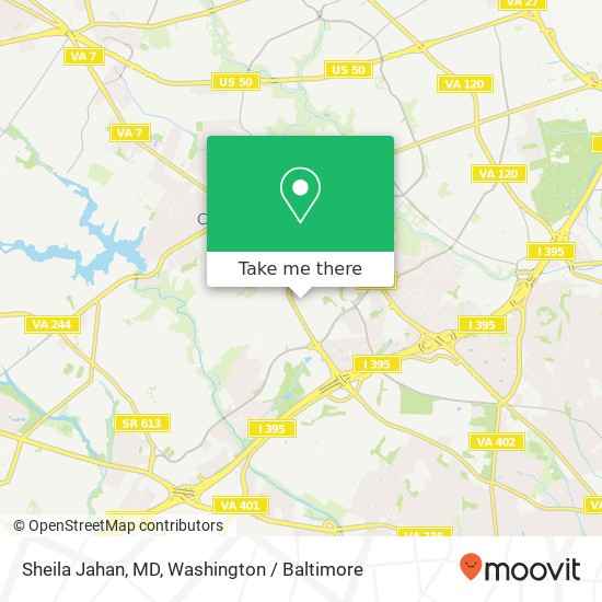 Mapa de Sheila Jahan, MD, 5238 Dawes Ave