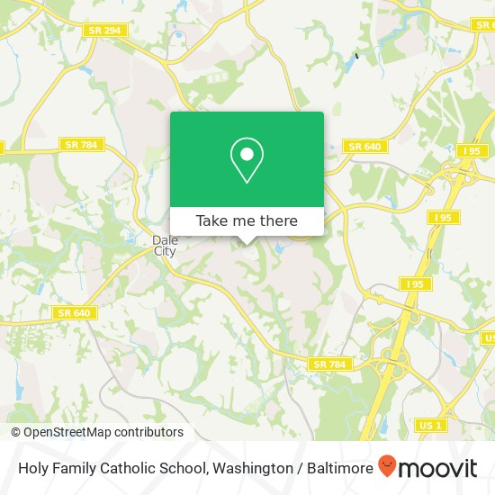 Mapa de Holy Family Catholic School, 14160 Ferndale Rd