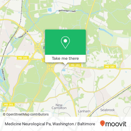 Mapa de Medicine Neurological Pa, 7500 Hanover Pkwy