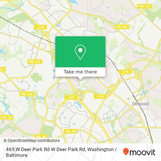 469,W Deer Park Rd W Deer Park Rd, Gaithersburg, <B>MD< / B> 20877 map