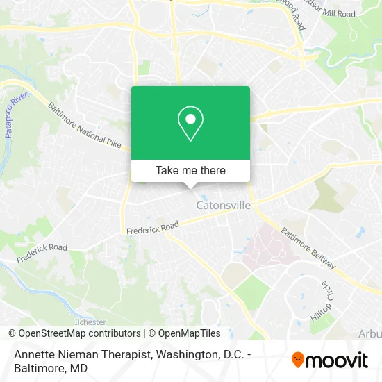 Annette Nieman Therapist map