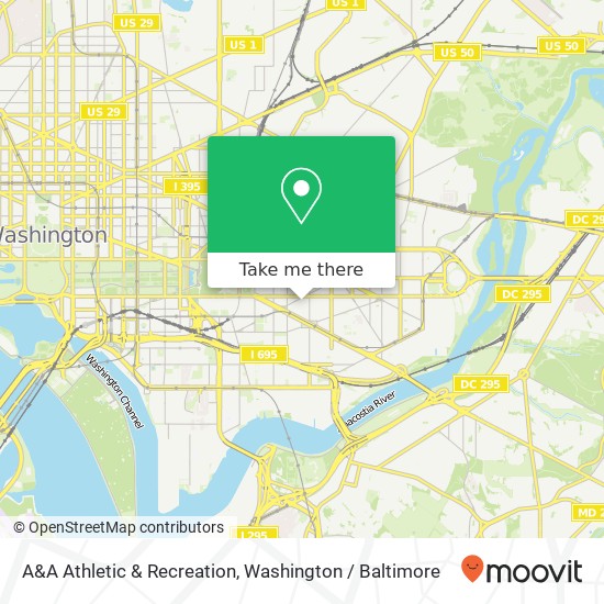 Mapa de A&A Athletic & Recreation, 212 7th St SE