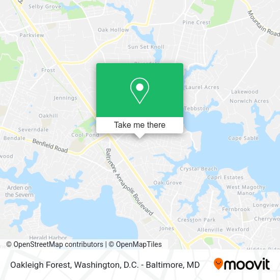 Oakleigh Forest map