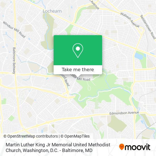 Mapa de Martin Luther King Jr Memorial United Methodist Church