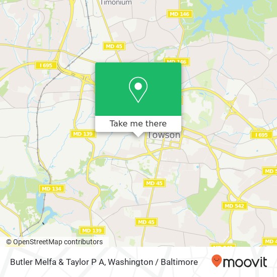 Butler Melfa & Taylor P A, 407 W Pennsylvania Ave map