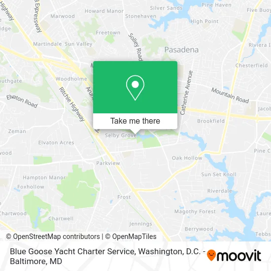 Blue Goose Yacht Charter Service map