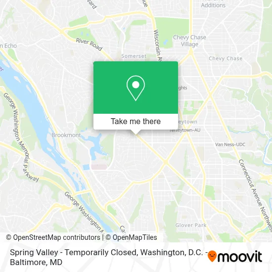 Spring Valley - Temporarily Closed map