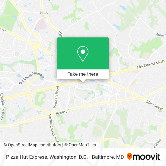 Pizza Hut Express map